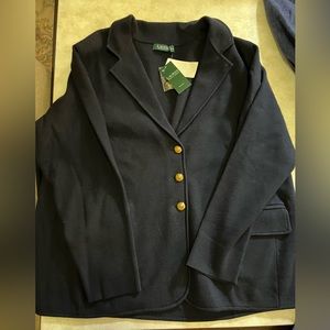 Ralph Lauren Navy Sweater Jacket